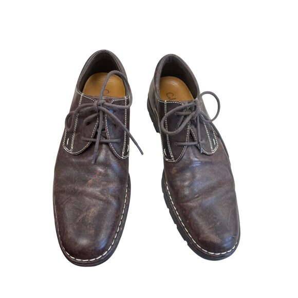 Cole Haan Mens Brown Leather Lace-Up Oxford Dress Shoes Size 9M SKU 8398 main image 4